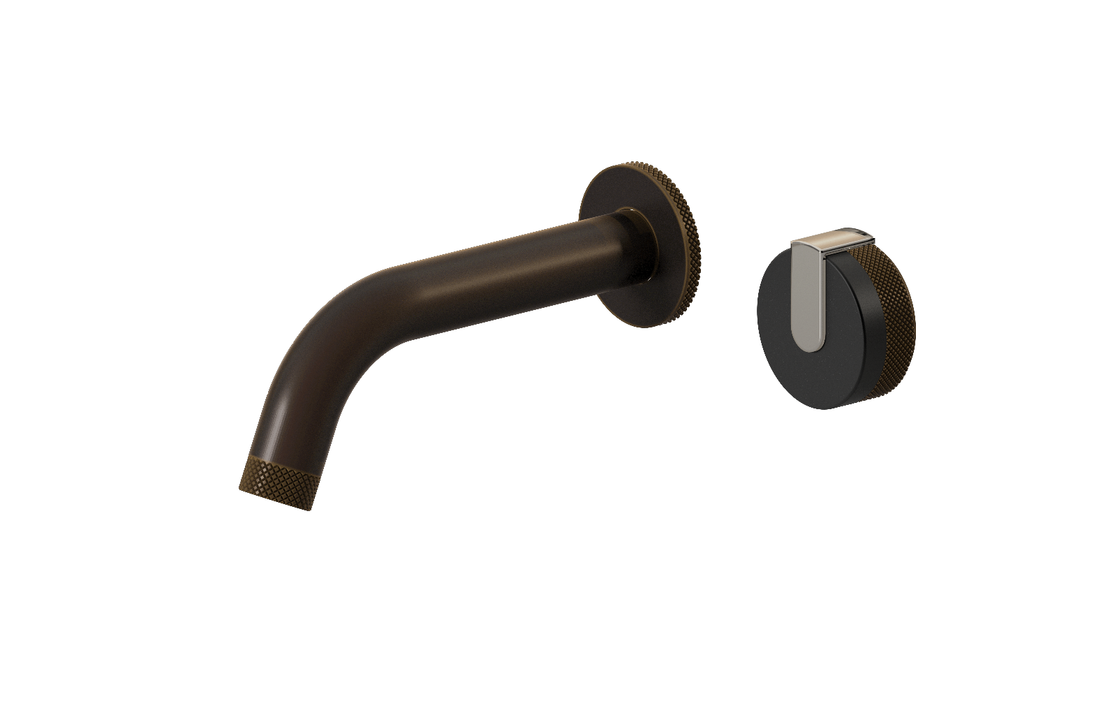 E-11535-R1MBK-L1PN-OB Настенный прогрессивный смеситель скрытого монтажа для раковины GRAFF MOD+