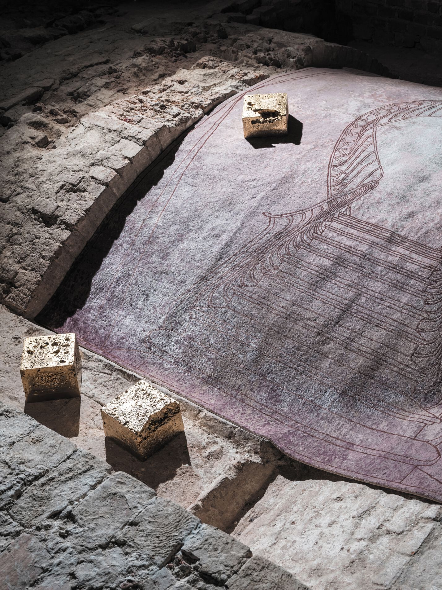 Прямоугольный ковер ручной работы Tapis Rouge La Scala ARCH-00128950 - Вид №1