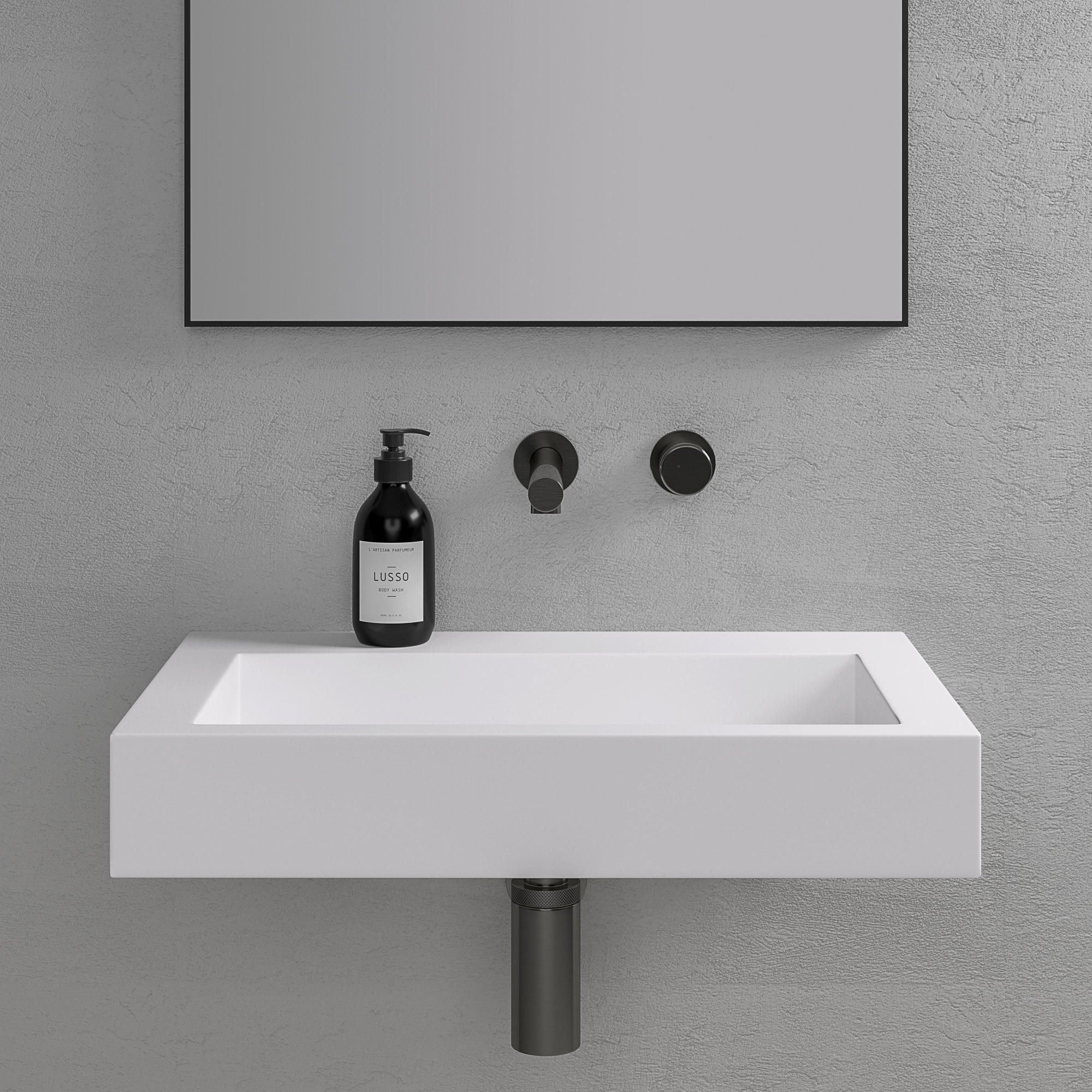 Прямоугольный подвесной умывальник из смолы LUSSO AURA ARCH-00101582 - Вид №5