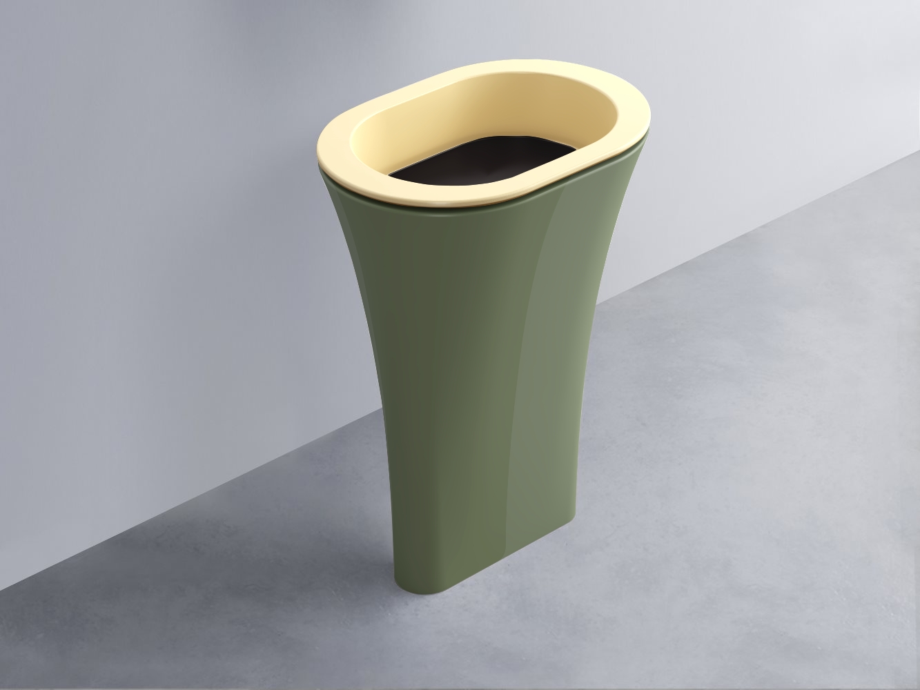 AMLA65-CN+AMPILO-LV+AMCOLO-AG Раковина Amedeo Ovale отдельностоящая cielo Enjoy + Amedeo Ceramica Cielo