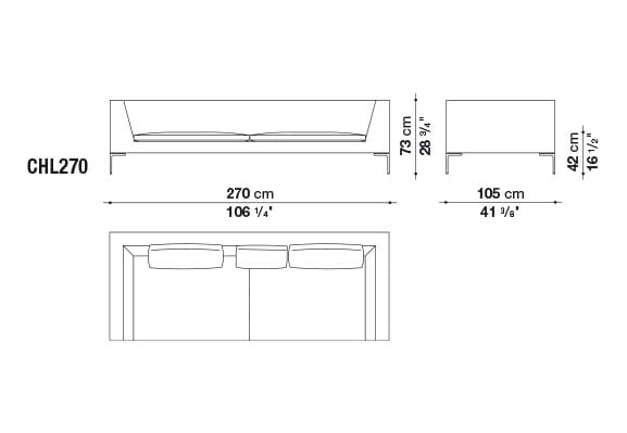 Секционный диван из ткани B&B Italia Charles Large ARCH-00101923 - Вид №8