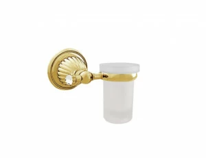 033280.000.01 Настенная подставка для зубных щеток с кристаллами Swarovski Золото 24К