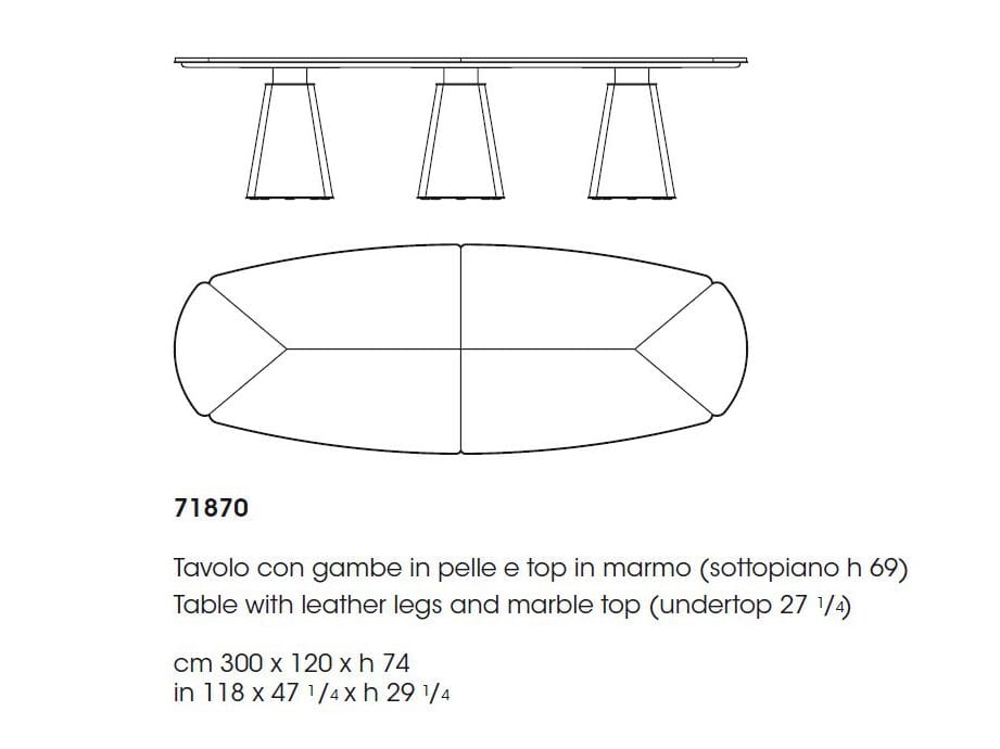 Овальный мраморный стол Giorgetti FLORIA ARCH-00074770 - Вид №12