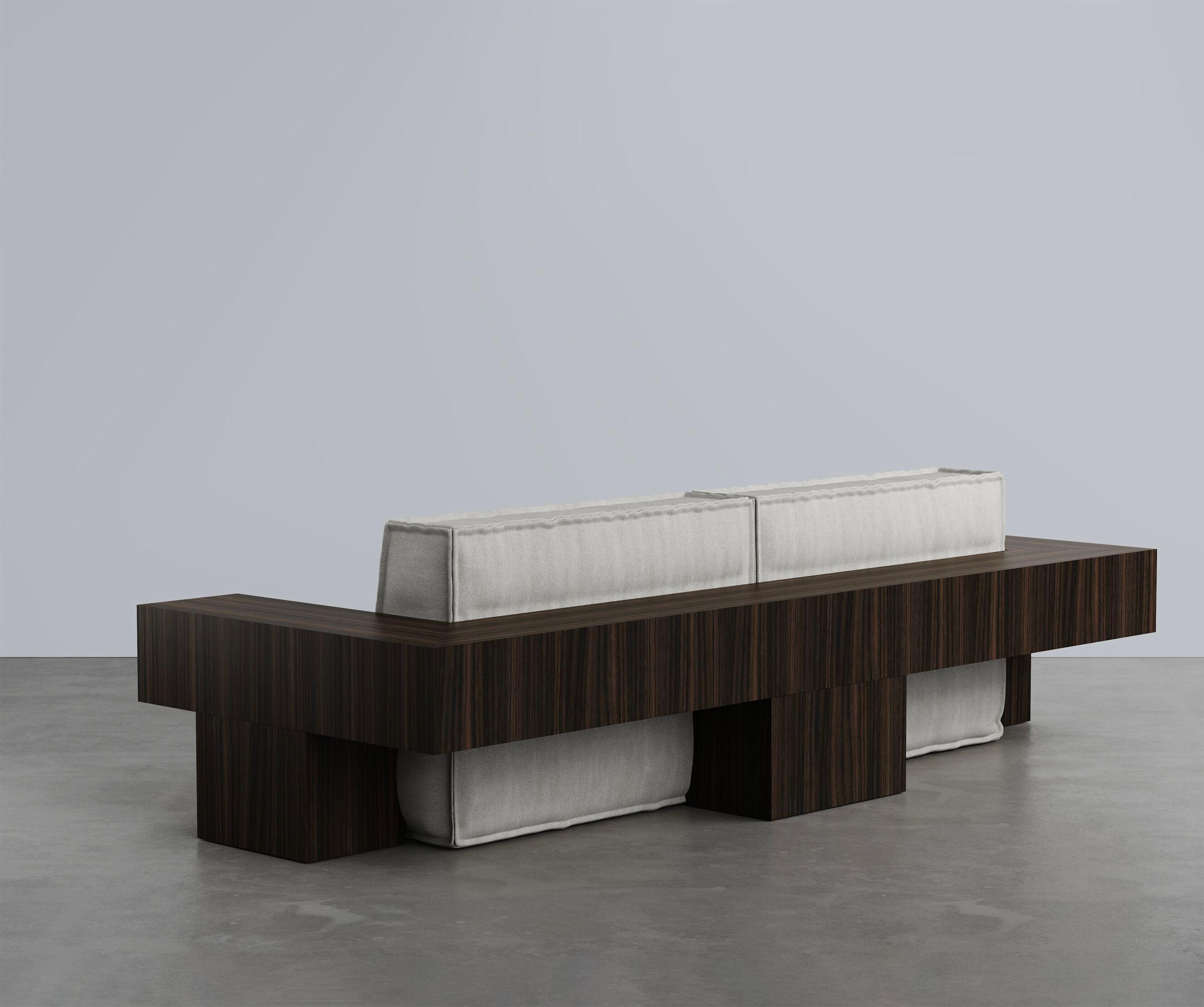 3-местный деревянный и тканевый диван Secolo Tadao ARCH-00047290 - Вид №2