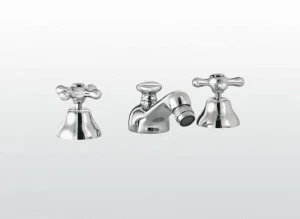 RUBINETTERIE STELLA Смеситель для биде на 3 отверстия с регулируемым изливом Roma