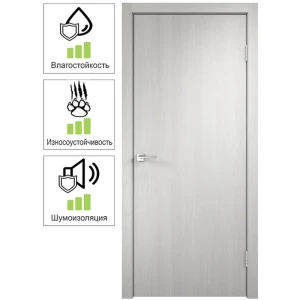 Дверной блок глухой ПВХ Smart М7 правый 642x2038 мм цвет дуб белый (с фурнитурой)