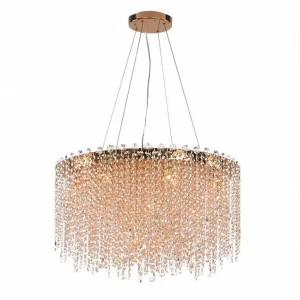 Люстра хрустальная подвесная золото 18 ламп Newport 10918/C new NEWPORT ДИЗАЙНЕРСКИЕ 00-3887896 Золото;прозрачный