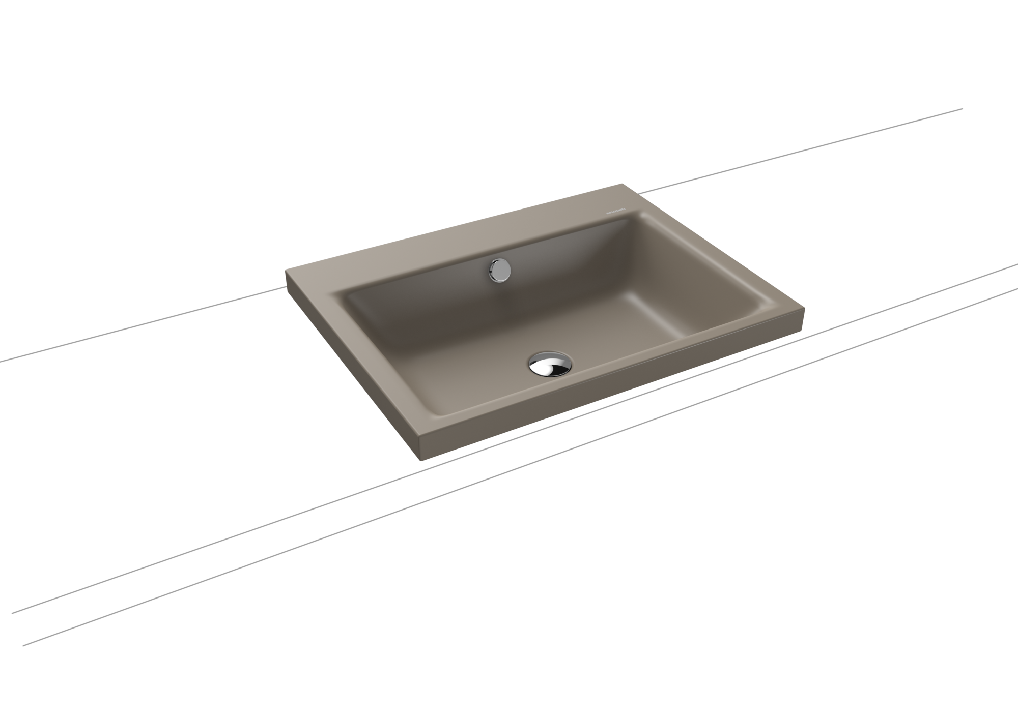 Умывальник KALDEWEI Сталь эмалированная 3154 448 теплый серый 60 31543083448 