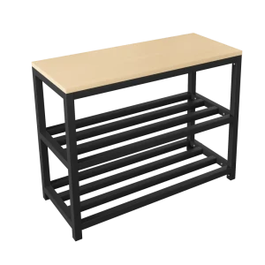 91582954 Полка для обуви Redford 70x54.5x30 см 3 полки сталь цвет дуб молочный STLM-1518455