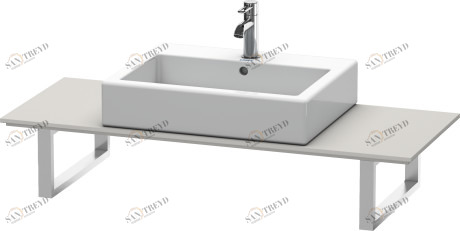 XL011C00707 X-Large Консоль для накладных раковин и встраиваемых умывальников Бетонно-серый матовый декор Duravit