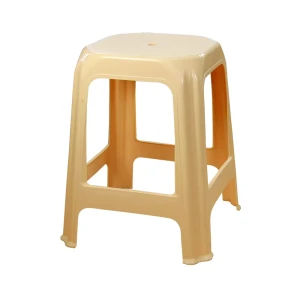 Стул-табурет садовый 28х28х48 см пластик бежевый