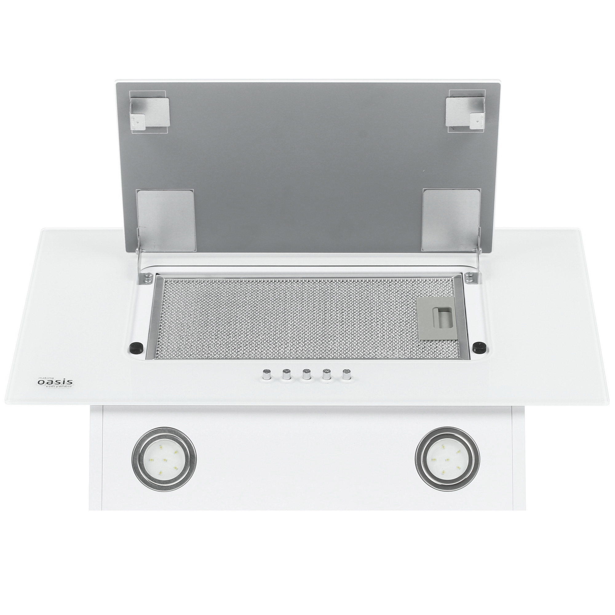 8166201 Вытяжка наклонная Oasis ND-60W белый/белый STDN-0072406 - Вид №7