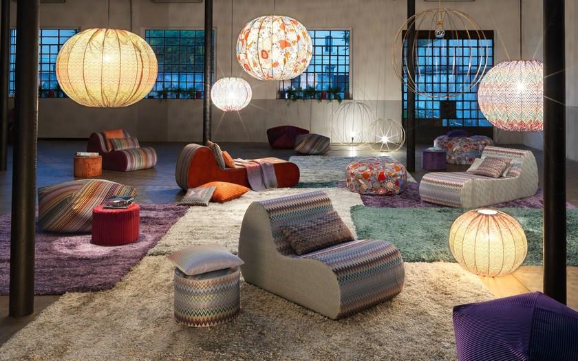 MissoniHome Мягкое кресло со съемным чехлом из ткани Virgola sun-id-1470912 - Вид №5