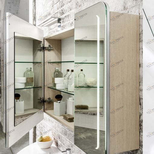 Зеркальный шкафчик со светильником S567 Arbi Eos 2 (Ш 95 см) Зеркала