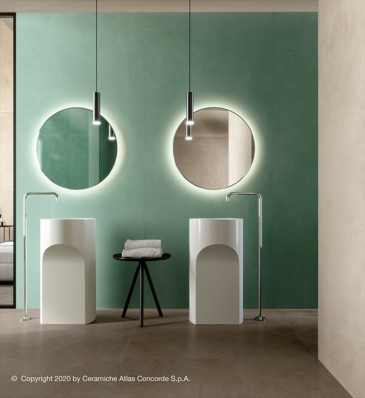 Белое керамическое покрытие с эффектом смолы Atlas Concorde ARCH-00113266 - Вид №7