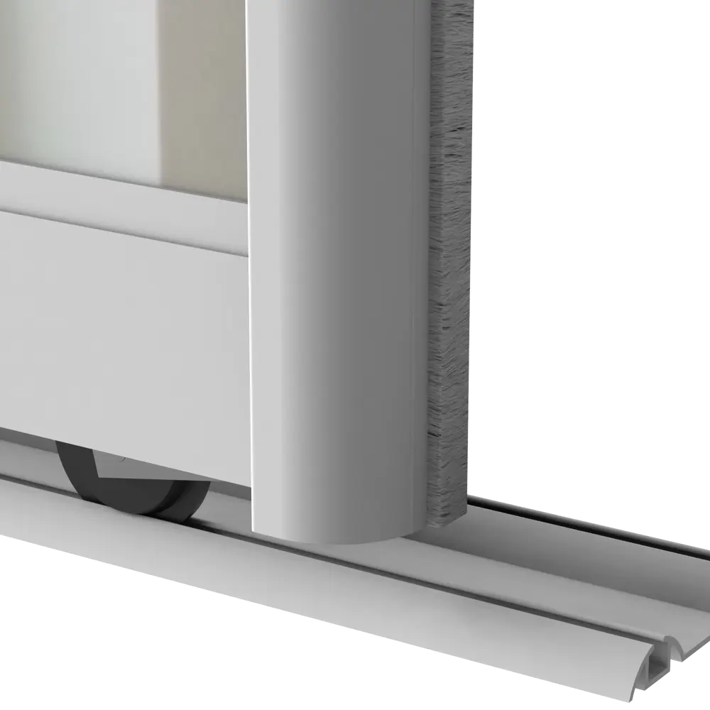 Дверь-купе KONSENSA 255.5x90.4 см с зеркалом профиль матовое серебро STLM-2185799 - Вид №5