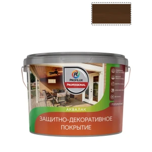 91905375 Лак Profilux Professional для дерева полуматовый красный 2.5 л STLM-1344043