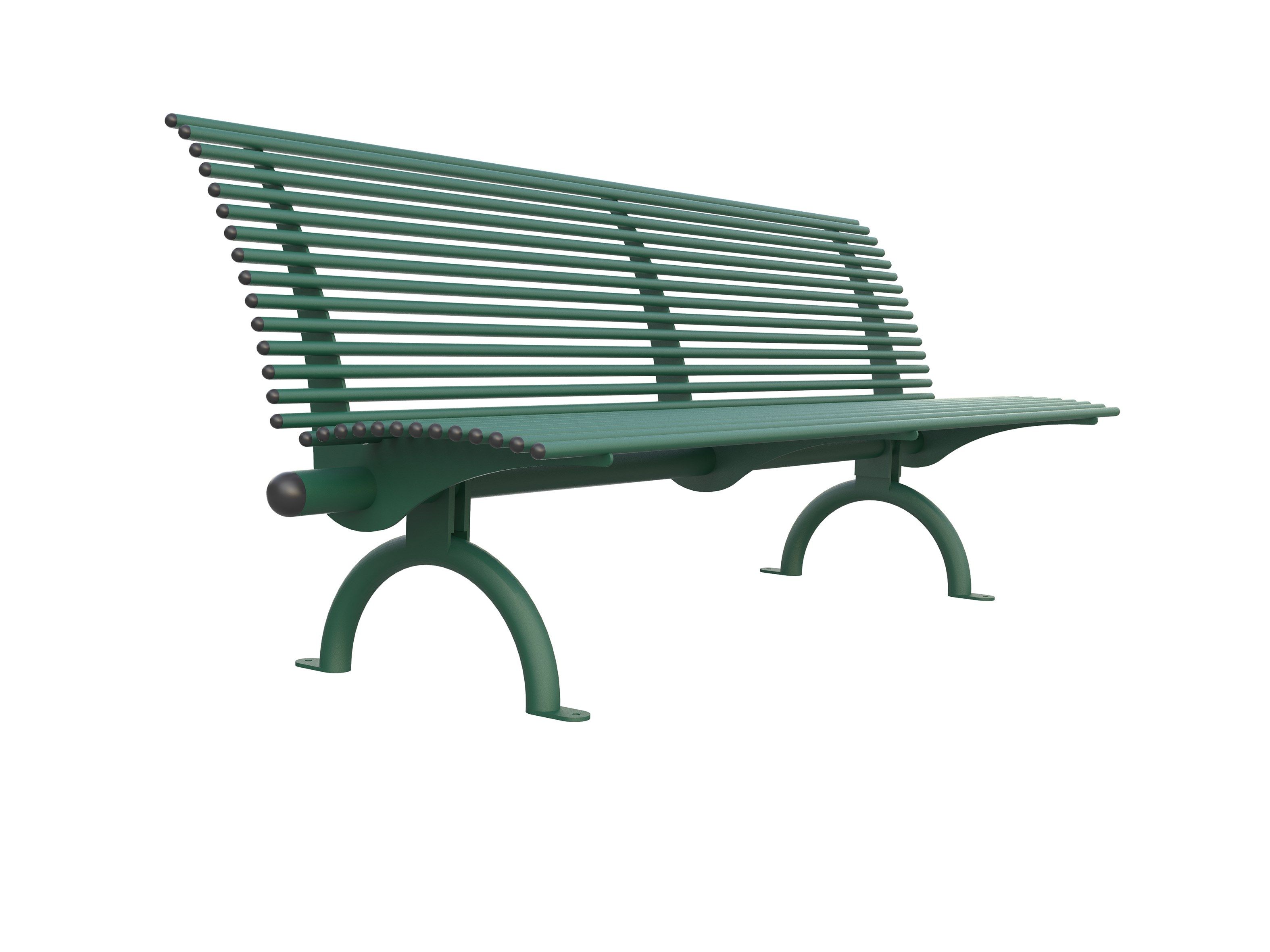 Стальная скамья со спинкой Lazzari Gallipoli ARCH-00148429 - Вид №3