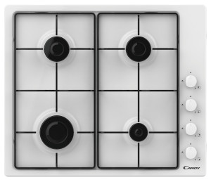 90604640 Встраиваемая электрическая варочная панель CHW6WLW 59x8x51 см 4 конфорки цвет белый STLM-0303183 CANDY