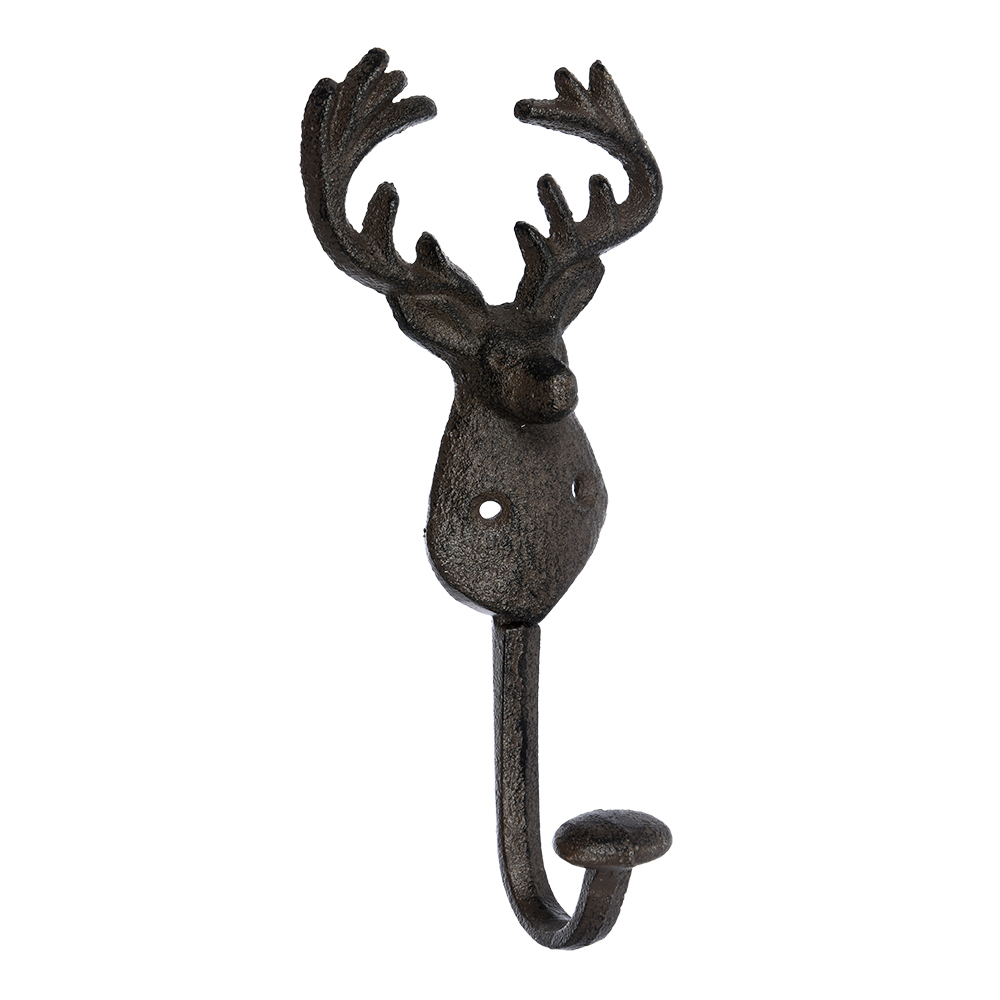 Крючок настенный черный 20 см "Олень" BLUMEN HAUS ОЛЕНЬ, ЖИВОТНЫЕ 00-3971622 Черный  - Вид №2