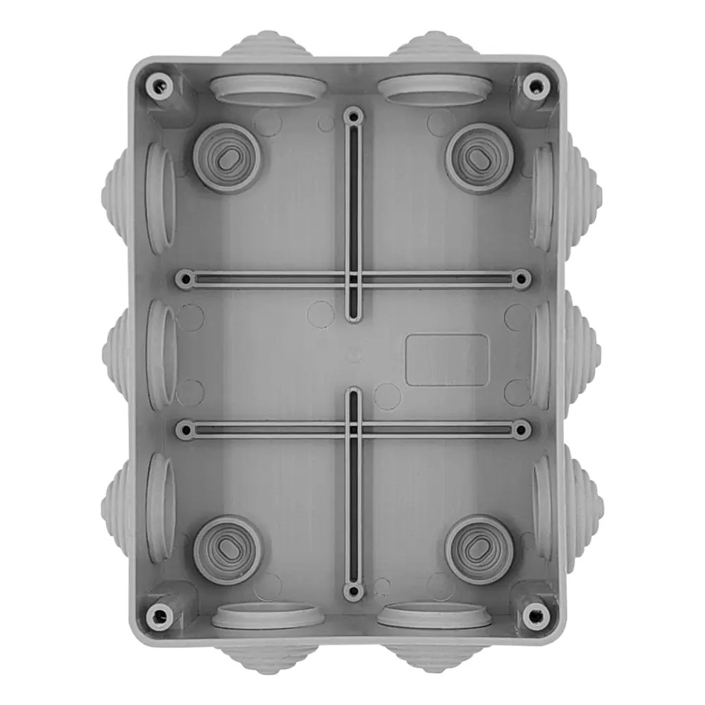 Распределительная коробка открытая LEXMAN D 150x110x70 мм 10 вводов IP55 цвет серый 87964082 STLM-2211194  - Вид №1