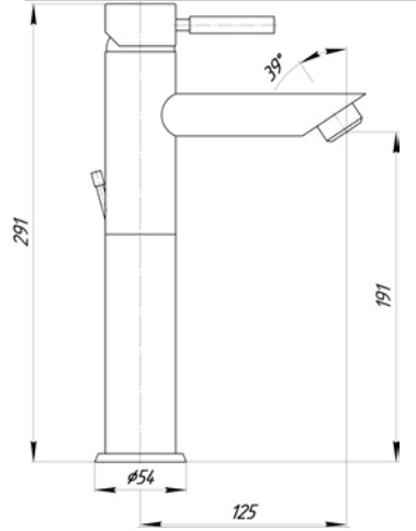 Смеситель для раковины MIGLIORE Fortis, ML.FRT-5117.CR, высокий  - Вид №1