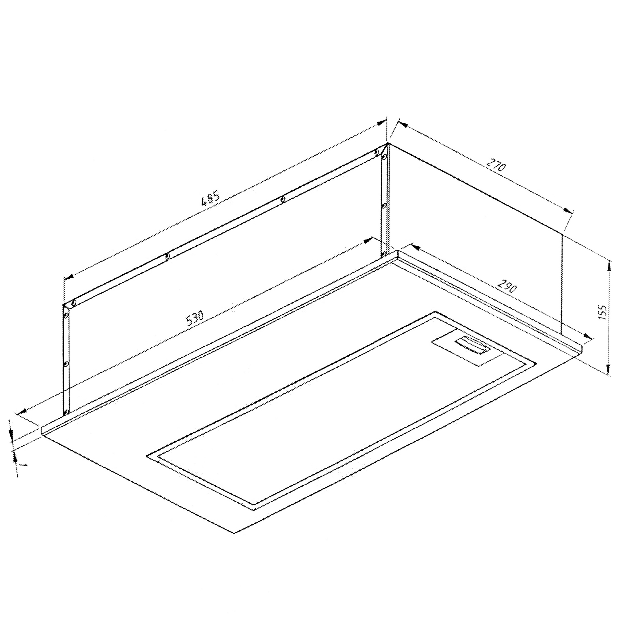 9916899 Вытяжка полновстраиваемая Akpo WK-12 Mio белый STDN-0149046 - Вид №8