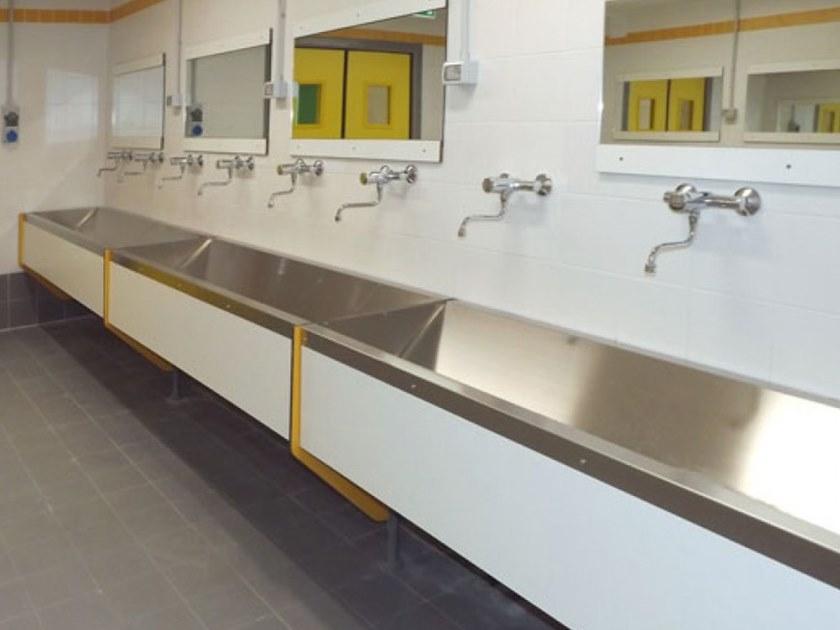 GES Group Столешница для умывальника из нержавеющей стали и ламината hpl sun-id-1411158 - Вид №3