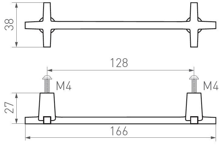 Dauby Мебельная ручка из бронзы Pure® 17120 - Вид №1