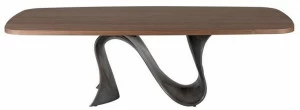 Tonin Casa Стол из орехового дерева с основанием baydur®  T8014