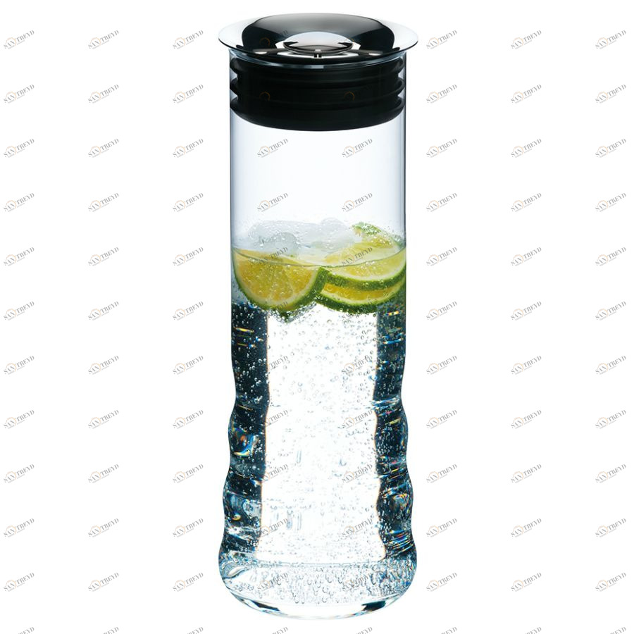 Кувшин Water Carafe с крышкой, 1,05 л, бессвинцовый хрусталь, нержавеющая сталь, пластик Riedel R041413