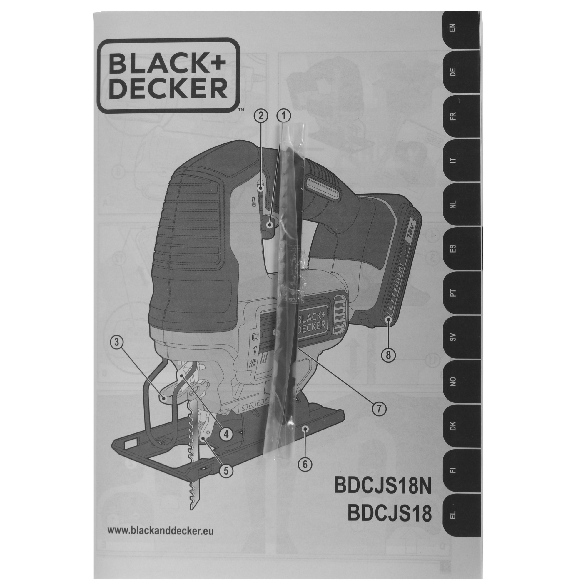 Электрический лобзик Black&Decker BDCJS18N-XJ 18V , Без ЗУ, Без АКБ 5324090 Black+decker STDN-0022106 - Вид №5