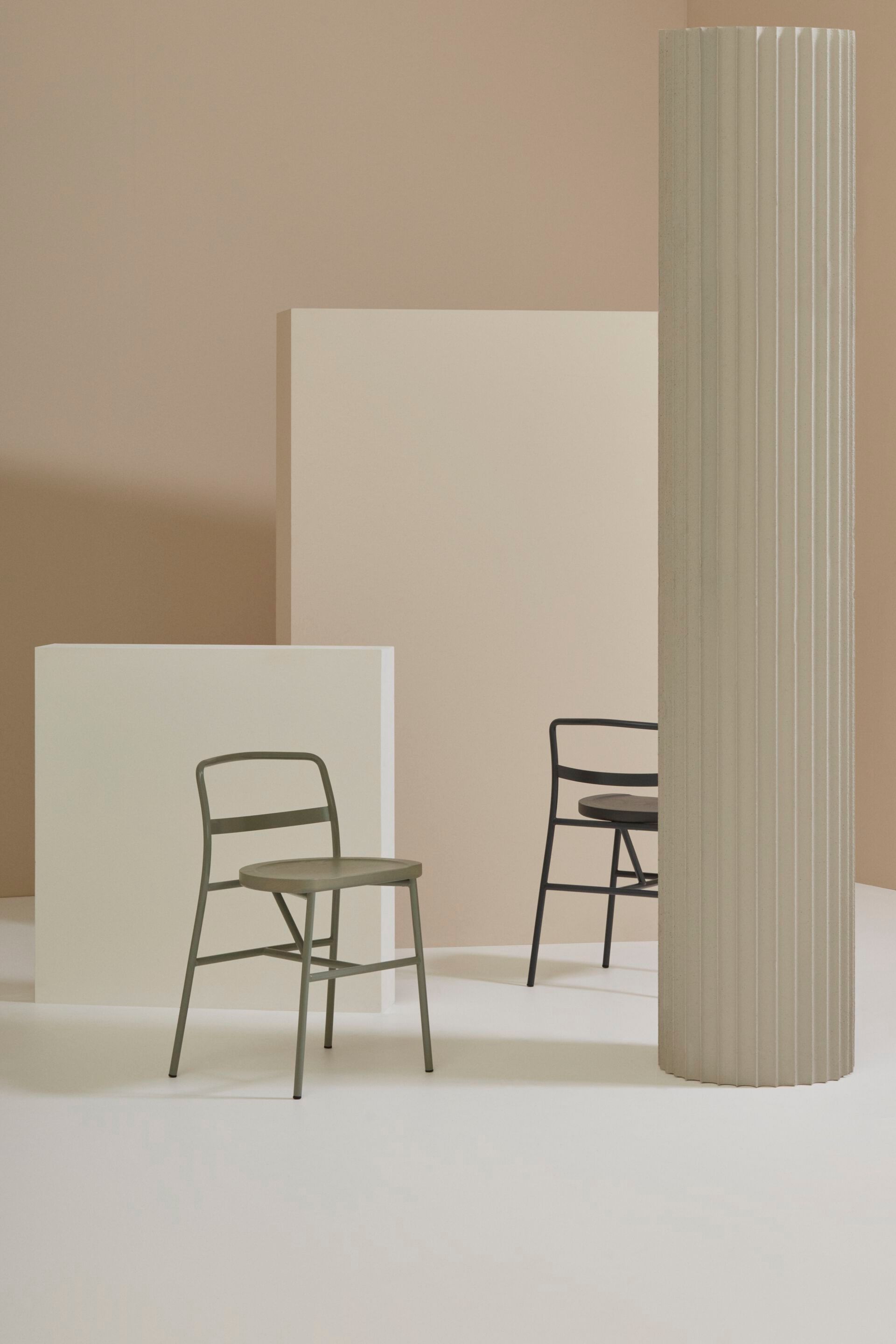 Стул из стали и ясеня Billiani Puccio ARCH-00101297 - Вид №4