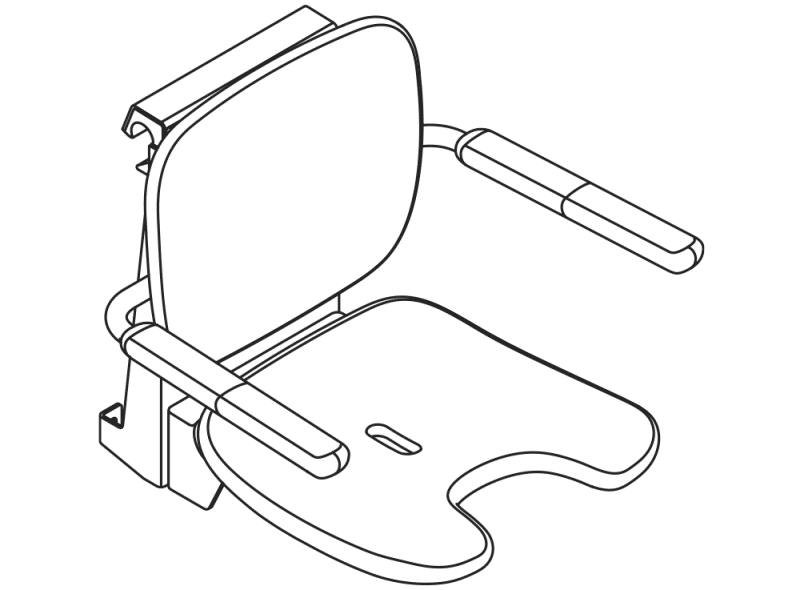 802.51.13660 Подвесное сиденье премиум-класса HEWI Sitzen  - Вид №3