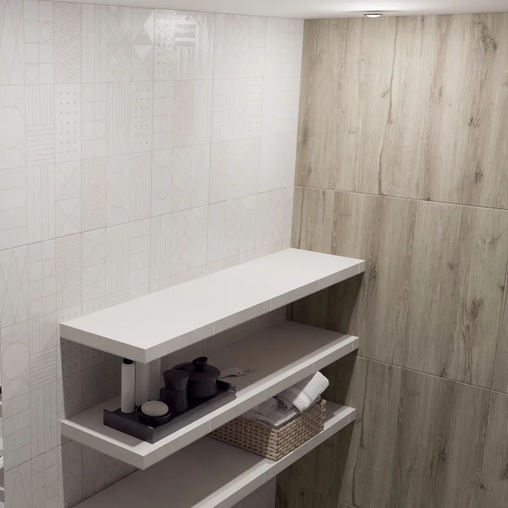 Настенная плитка Axima Фишт Геометрия 30x60 см 1.62 м² матовая цвет светло-бежевый STLM-2164062 - Вид №5