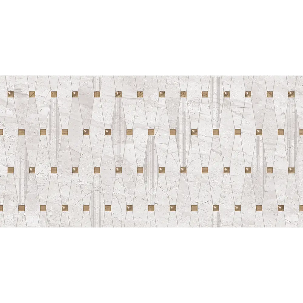 Декор настенный Azori Portu Lazio Perla 31.5x63 см матовый цвет серый STLM-2200368 - Вид №1