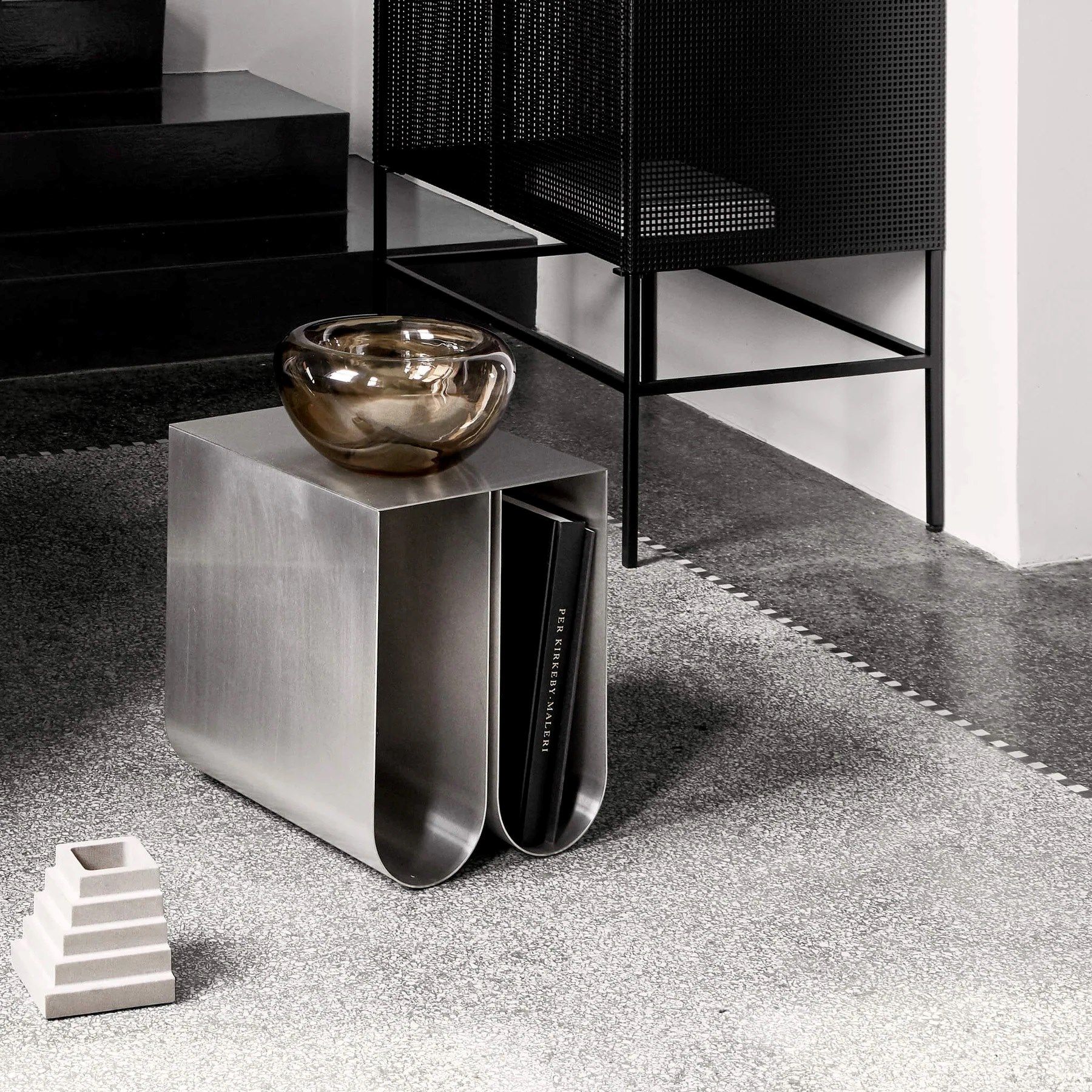 Стальной журнальный столик с журнальным столиком Kristina Dam Studio Curved ARCH-00056926 - Вид №7