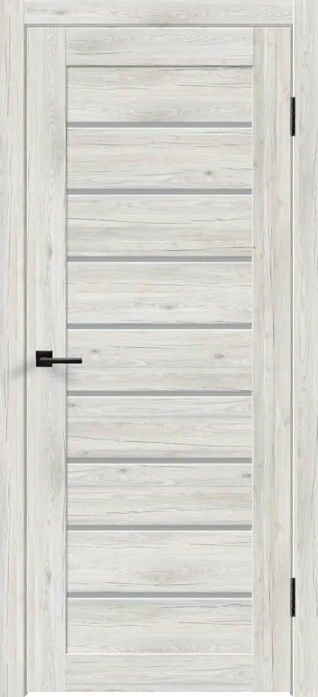 VELLDORIS Межкомнатная дверь Тиволи с матированным стеклом, серый рустик 89336287