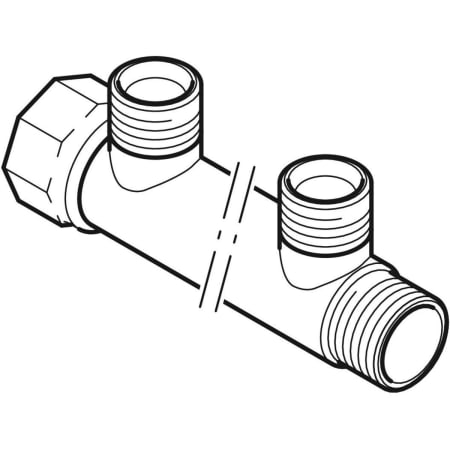 GEBERIT 602.423.00.1 Коллектор Geberit с резьбовыми патрубками  - Вид №1