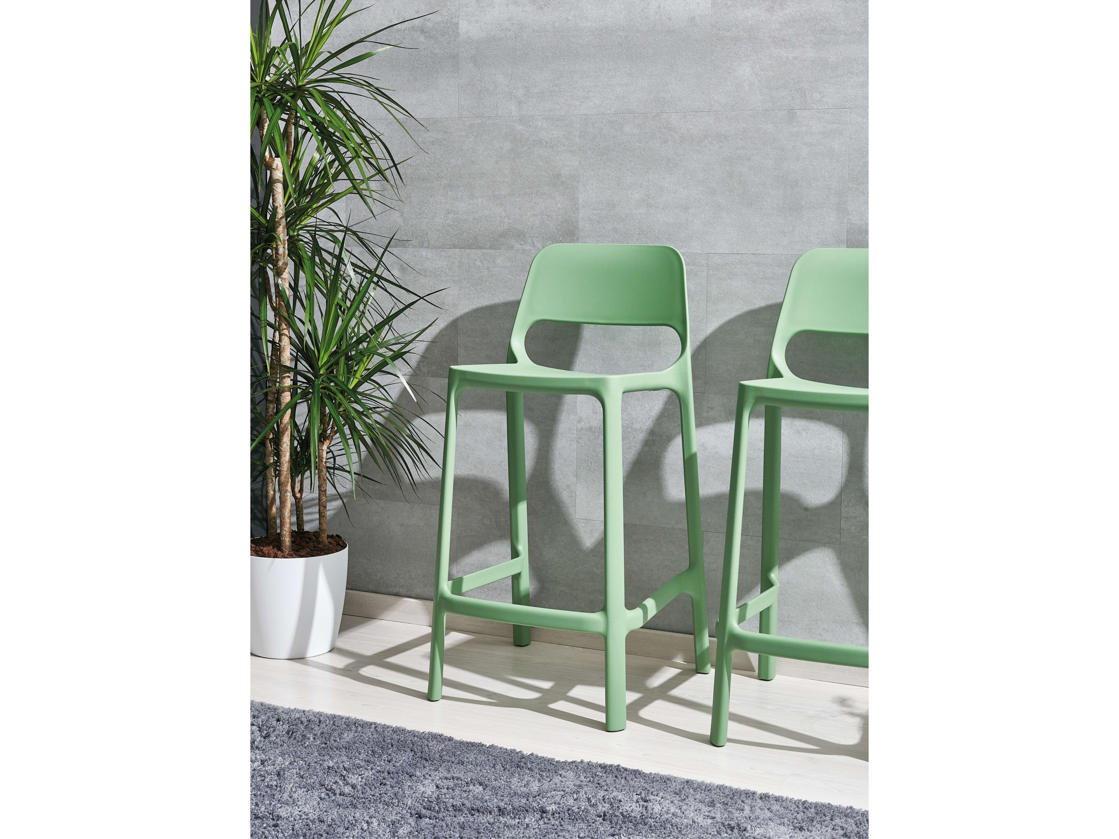 Высокий табурет из полипропилена с подставкой для ног AP Factor Helena ARCH-00056835 - Вид №2