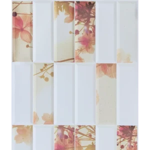 Панель ПВХ листовая 0.3 мм 955х480 мм Цветы 0.46 м²