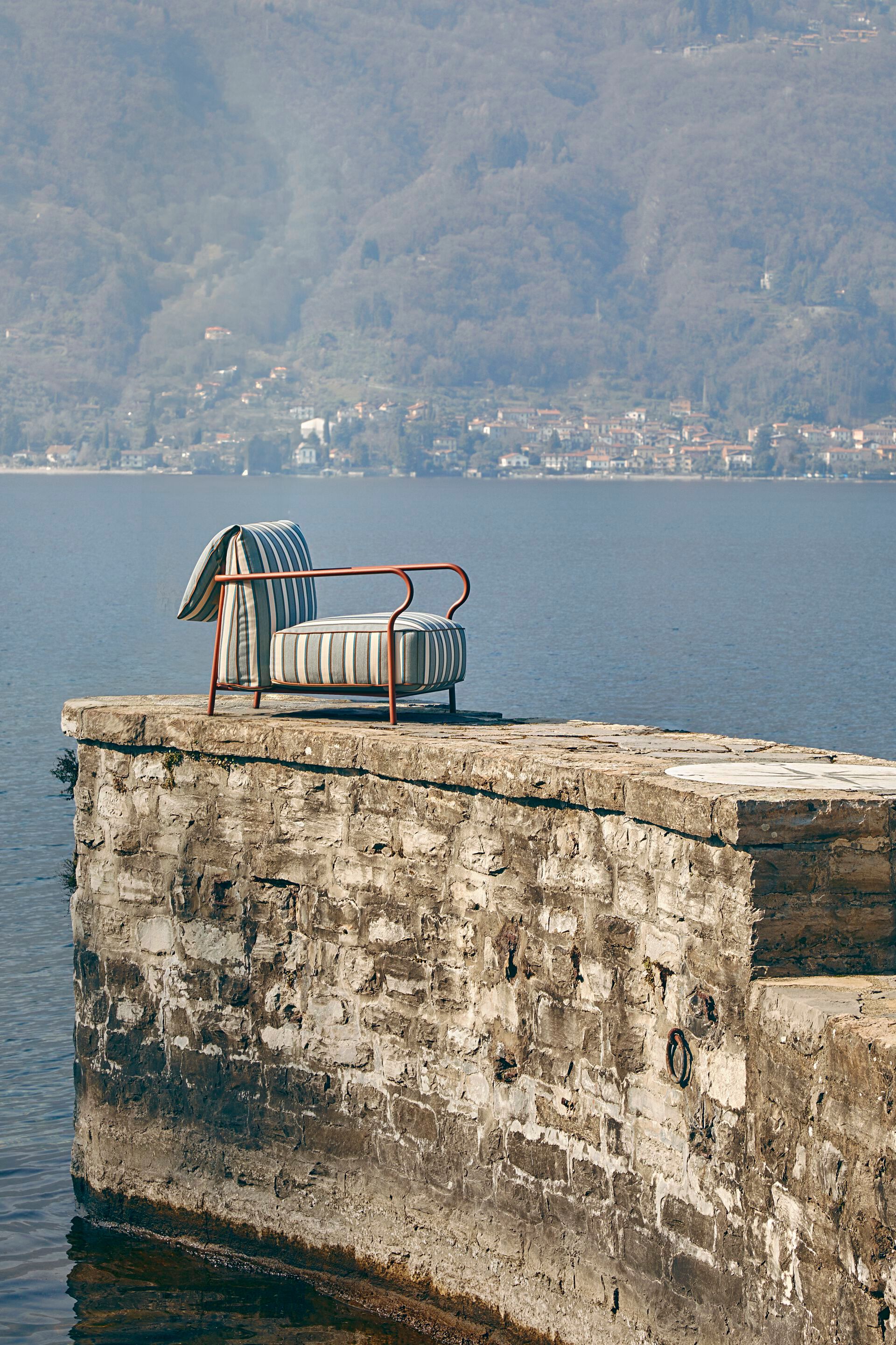 Алюминиевый садовый стул с подлокотниками Unopiù Salò ARCH-00033589 - Вид №5