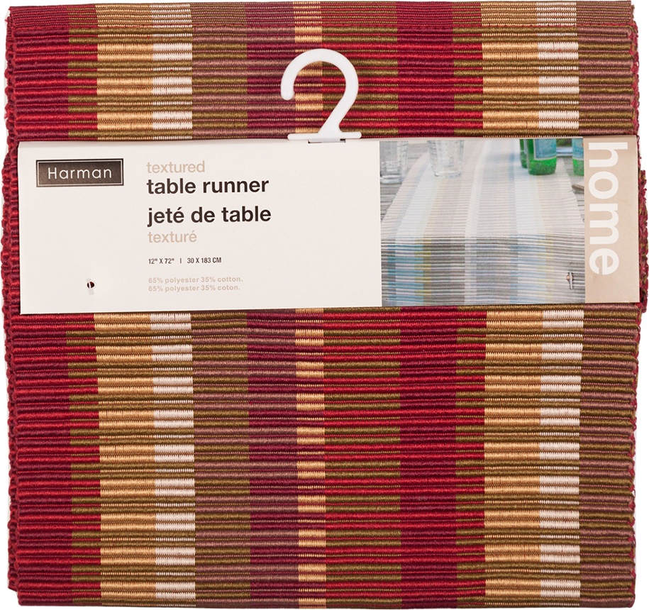 10623237 Harman Дорожка "Штрих" 183х33см (красный) Ткань 