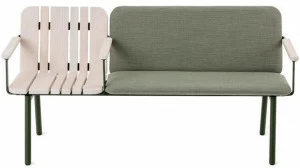 Nola Industrier Скамья из стали и дерева со спинкой  U20-10