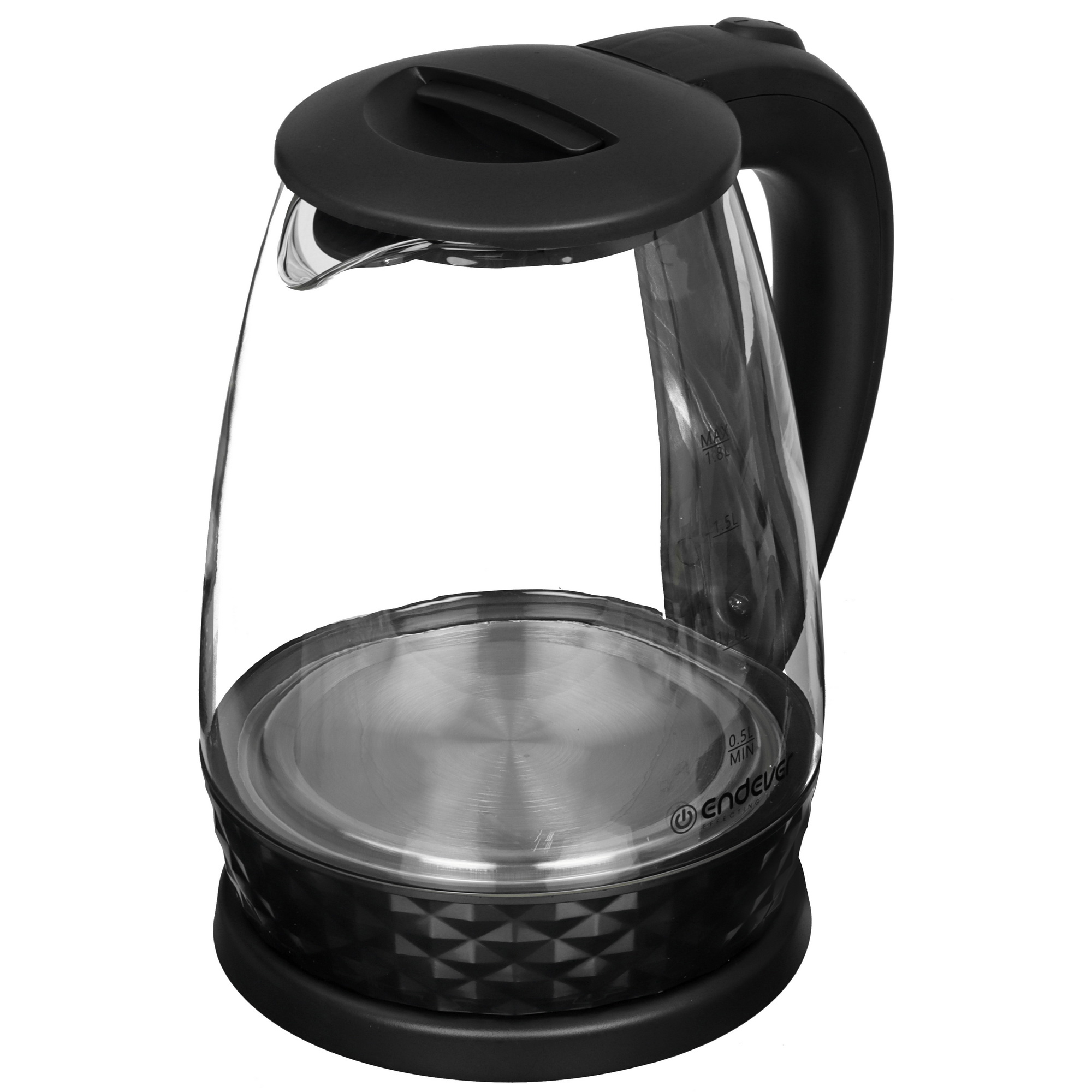 5367959 Электрочайник Endever Skyline KR-337G черный STDN-0080069 - Вид №3