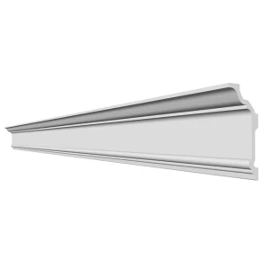 91654114 Потолочный плинтус Glanzepol GPL-2 2000x65x150мм подходит для натяжного потолка полистирол STLM-1350208