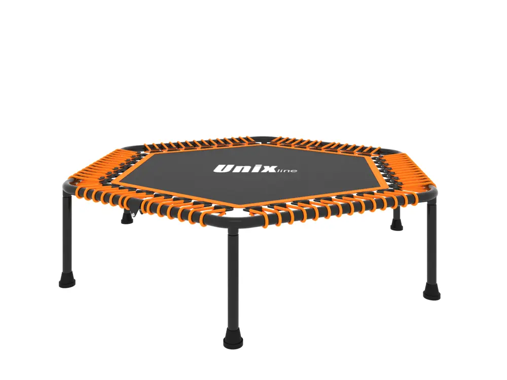 91248159 Батут без защитной сетки Unix line fitness lite 130 см 36 см оранжевый/медный STLM-0955107