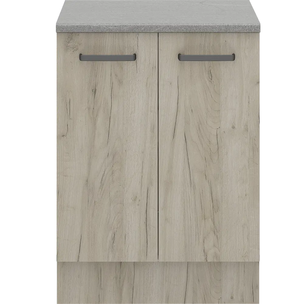 Напольный кухонный шкаф Дейма темный 60 см с элегантной фрезеровкой 86720865 Santreyd STLM-1584641 - Вид №6