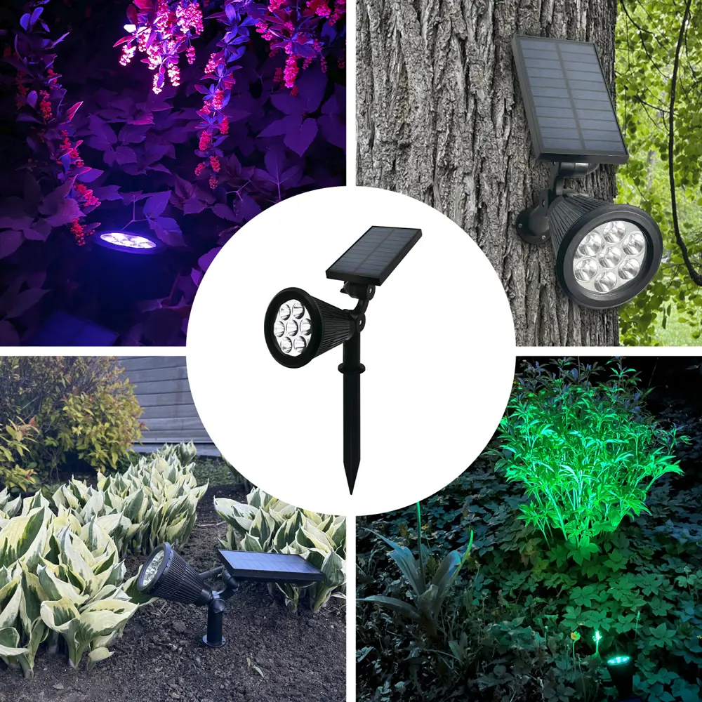 Светильник светодиодный уличный Duwi Solar LED на солнечных батареях 5 режимов 1.5Вт 6500К+RGB IP65 датчик освещения черный 83972971 STLM-2111070  - Вид №3