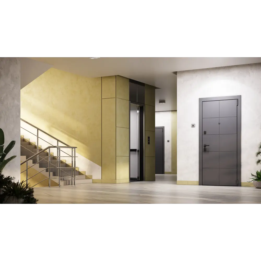 Дверь входная металлическая Гибсон 86x205 см правая скай оскуро с зеркалом TOREX STLM-2006612 - Вид №16